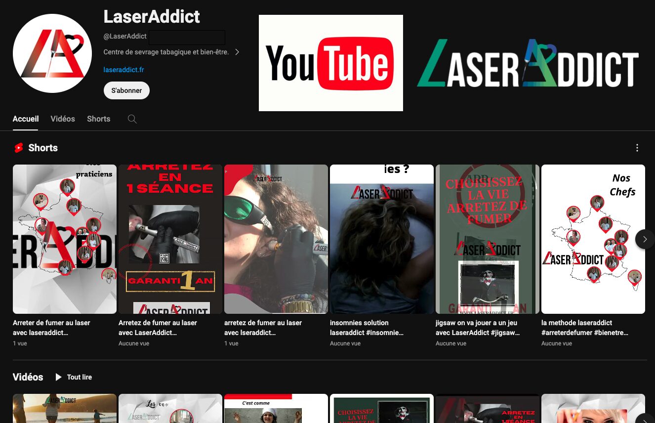 LaserAddict launches its YouTube channel